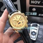 Swiss Grade Copy Patek Philippe Complications 42mm Watch Gold Dial